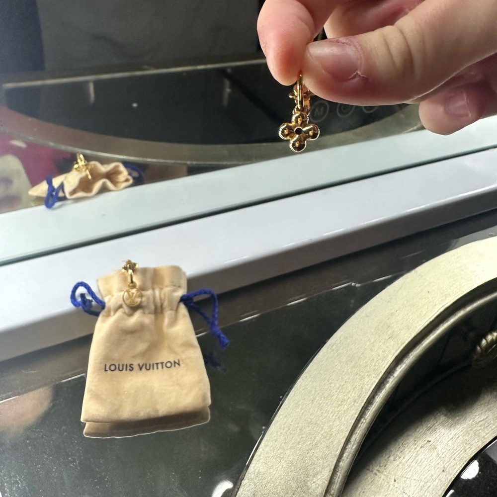 Gold Louis Vuitton earrings - Picture 5 of 10